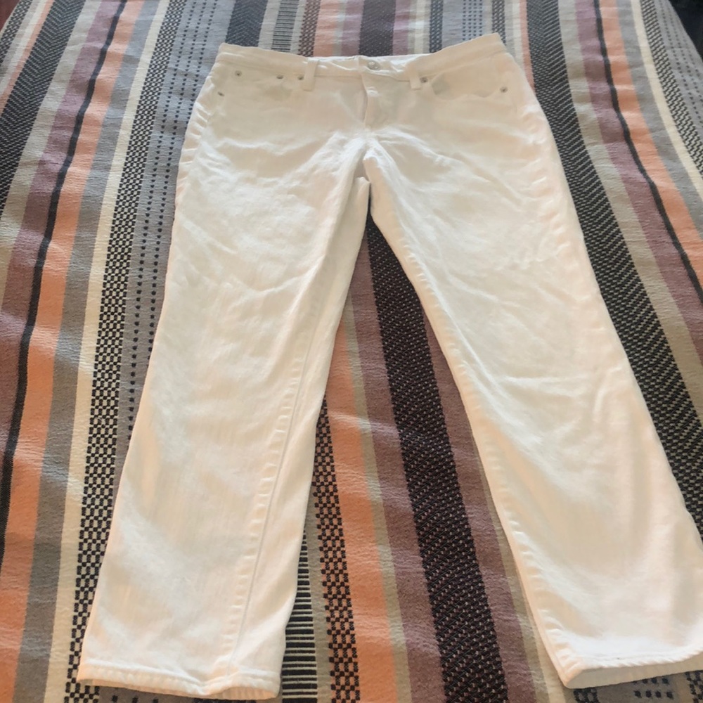 White jcrew jeans